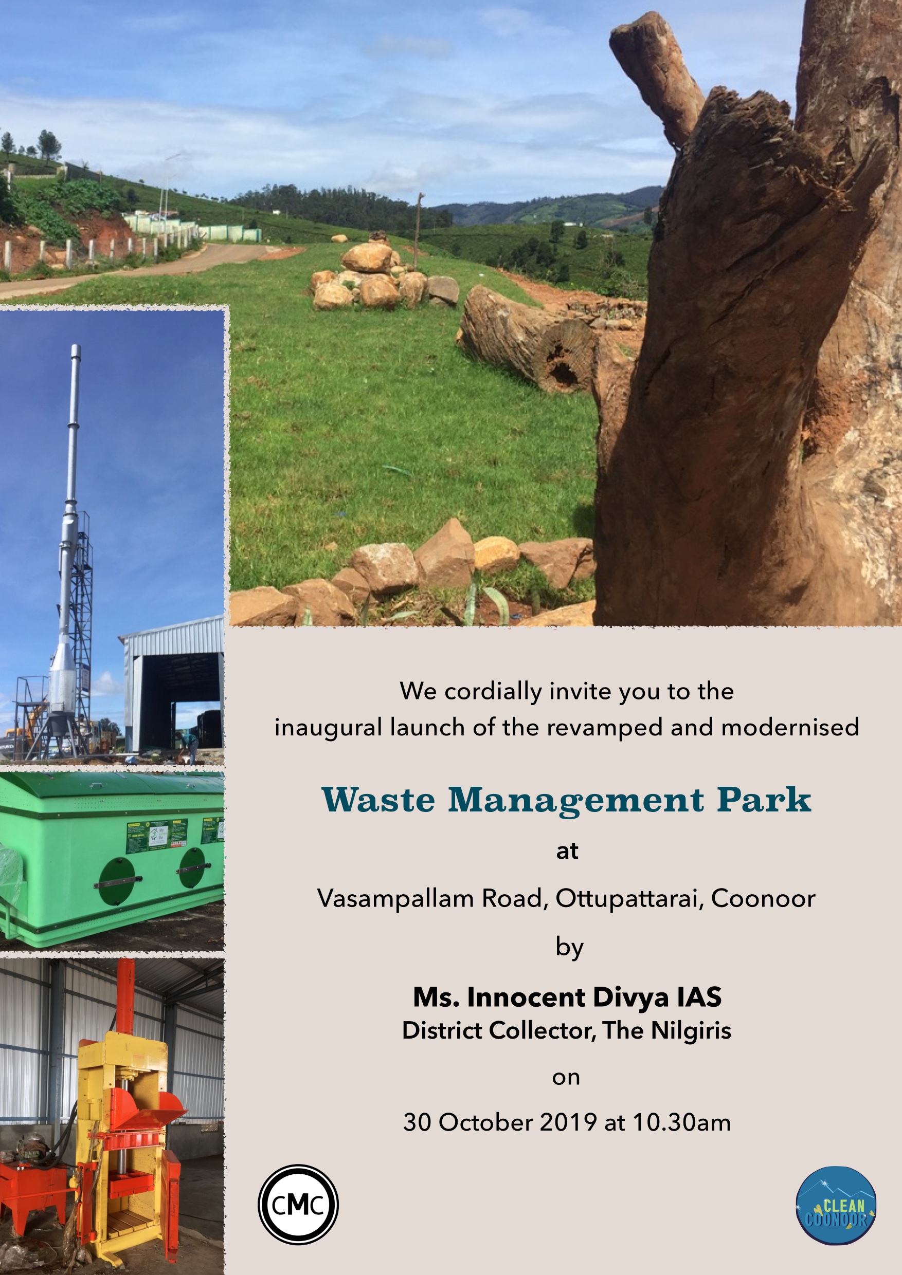 Waste Management Park Inaugural – Clean Coonoor